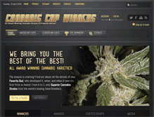 Tablet Screenshot of cannabiscupwinners.com